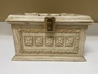 Vintage Sewing Box Max Klein Inc  Faux Wood Plastic   Tray Beige