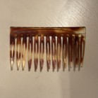 Vintage Hair Comb Tortoise Shell Color - Made In France
