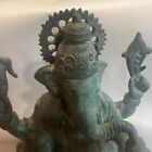 Fine 15    Tall Vintage Or Antique Ganesha Bronze Elephant Statue Sculpture