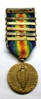 Vintage Ww I U s  Victory Medal With 5 Battle Bars Montdidier-noyon