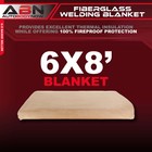 Abn High Temp Welding Blanket 1pk - 6x8 Ft Fiberglass Fireproof Smoker Blanket