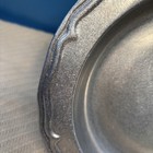 Vintage Carson Pewter 10    Serving Bowl With Scalloped Edges Freeport Pa Nwt