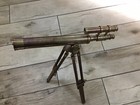 Double Brass Telescope Reproduction Desk Top Adjustable Feet Napoleonic War