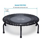 Jumpsport 350 Pro Indoor Lightweight 39  Fitness Trampoline W 4 Videos open Box 