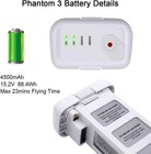 Intelligent Flight Battery For Dji Phantom 3 Standard Professional Advanced Se