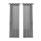Blackout Curtain Panel 52x84 Gray Grommet Window Drapes Light Blocking