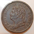 1843 Nova Scotia Trade Token - Ns-1f Half Penny  Canada   - Lot 108