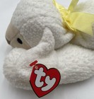 Ty Pillow Pals Baba Lamb  Sheep Plush 1996 White Yellow Ribbon With Tag