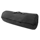 Heavy-duty Canvas Duffle Bag With Zipper  Travel Duffel   21  X 36   Black  New