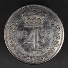 1866 Great Britain Silver 4 Pence