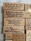 Lot Rubber Faith  Inspirational Stamps Stampin Up  Stampabilities