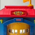 Fisher Price Little People Fire Station Garage Playset Blue Red Yellow Hydrant