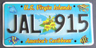 Us Virgin Islands - St Johns - Caribbean Island License Plate  2005  Random Nmbr