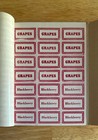 Lot Of 3 Vintage Nos Preserve Jar Labels Booklet Gummed And Perforated 5 Cents