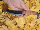 Vintage Hand Forged Carbon 1095 Steel Fixed Blade Knife Combat Hunter Skinner