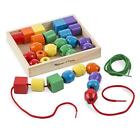 Melissa   Doug Primary Lacing Beads - Educational Toy With 8 Wooden Beads And 2