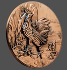 Vintage Chinese Chicken Bronze Medal Antique Zodiac Collectible Art Decor Piece