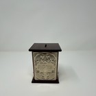 Hazorfim Tzedakah Charity Box  Wood   925 Sterling Silver 