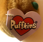 New   Puffkins Plush  Limited Ed  Gingerbread Man Spice Christmas 5  Stuffed Toy