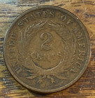 1868 Two Cent Piece Nice Original Vg fine Chrc