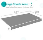 4 Size Retractable Awning Replacement  Sunshade Canopy For Patio  without Frame 