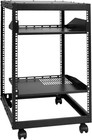 15u Open Frame Server Rack  23  -40   Adjustable Depth  Free Standing Or Wall   