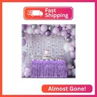1 Pack Light Purple Table Skirts  29x108  Metallic Foil Tinsel Fringe Table Skir