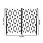 Double Folding Security Gate Expandable Barricade Gate Safety Barrier Door Gate