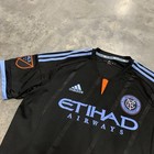 Adidas New York City Jersey Large Black Pirlo 21 Soccer 2015 Away Mens