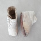 Antique Baby Shoes Leather Glass Buttoned Infant Booties Victorian