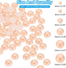 1000pcs Flatback Pearls Beads For Crafting  6mm Half Round Resin Beads Flatback 