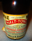 Welz   Zerweck Pre-pro Paper Label Malt Tonic Bottle Brooklyn New York Brewer