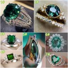 Pretty Zircon Jewelry 925 Silver gold rose Gold Rings Engagement Gift Sz 6-10