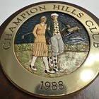 Vintage Golfers Plaque Wood Metal Painted Sign Golf Club Wall Art