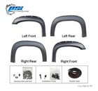 Pocket Bolt Style Fender Flares Fits Chevrolet Avalanche 2007-2013  Paintable