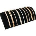Black Velvet Half Moon Bracelet Watch Ramp Display Showcase 8 1 4  X 5 