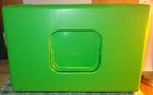 Vintage Lime Green Plastic Wilson Wil-hold Thread Chest Case Sewing Box  2 Trays