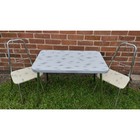 1960s Child s Chrome   Formica Dinette Set Table chairs 19x30  Mcm Atomic Retro 
