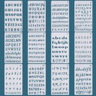 12pcs Alphabet Letters Numbers Stencils For Painting Drawing Scrapbooking Cards