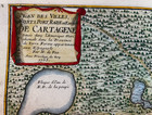 Cartagena Colombia 1705 Nicolas De Fer Unusual Antique Map 18th Century