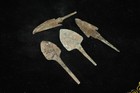 4 Genuine Ancient Near Eastern Luristan Bronze Arrowheads Circa 1200 - 600 Bc