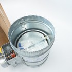 Hvac Zone Damper  round 6   Professional Grade  Heavy Duty  24vac Ztech