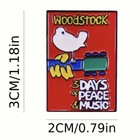Woodstock Music Festival Logo Enamel Lapel   Hat Pin