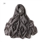 Cotton Modal Plain Hijab Muslim Women Shawl Double Stitches Edge 100  Viscose