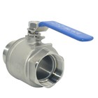 Us Stock 1 2  1  2  Inch Npt Threaded Male X Female Full Port Ball Valve Ss 304