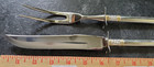 Roast Carving Set Sterling -stainless Blade Golden Aegean Weave- Wallace No Mono