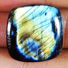 41 05 Cts Natural Labradorite Carved Cushion Cabochon Gemstone 21x21x8 Mm K-613