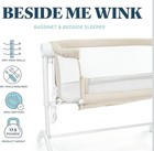 Baby Delight Beside Me Wink Bassinet Bedside Sleeper 7-position Height Oat