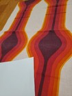 Awesome Rare Vintage Mid Century Retro 70s 60s Yel Magenta Bulb Lines Fabric 