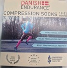 Danish Endurance Compression Socks Men 9 5-12 5 Women 11-13 White 18-21 Mm Hg